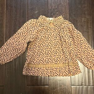 Jessica Simpson Animal Print Gauze Shirt with keyhole neck!